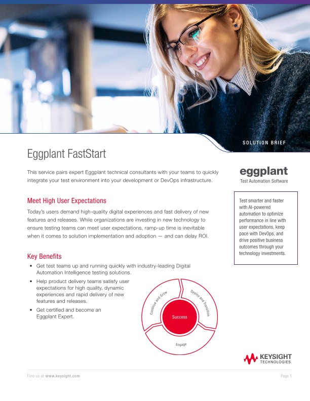 Eggplant FastStart PDF Asset Page Keysight